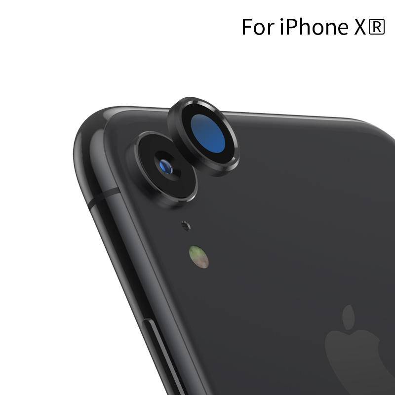 Case Pelindung Lensa Kamera Belakang Bahan Metal Dan Tempered Glass Untuk iPhone X XS Max XR