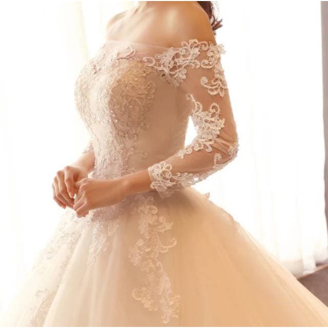 Baju Gaun Pengantin Wedding Dress Wanita Korea Style 2019 Murah Baru