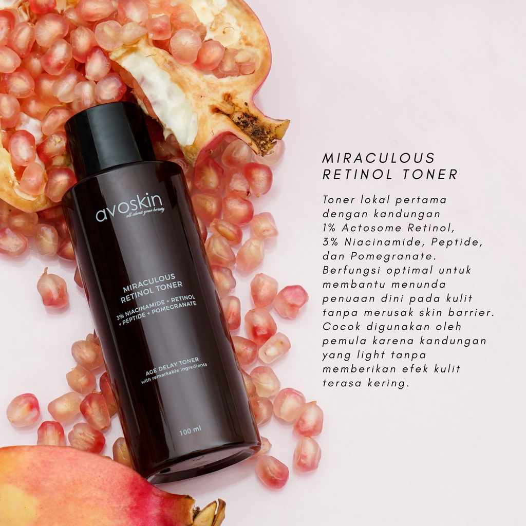 ✨ AKU MURAH ✨ Avoskin Miraculous Retinol Toner 100ml / Toner Avoskin BPOM