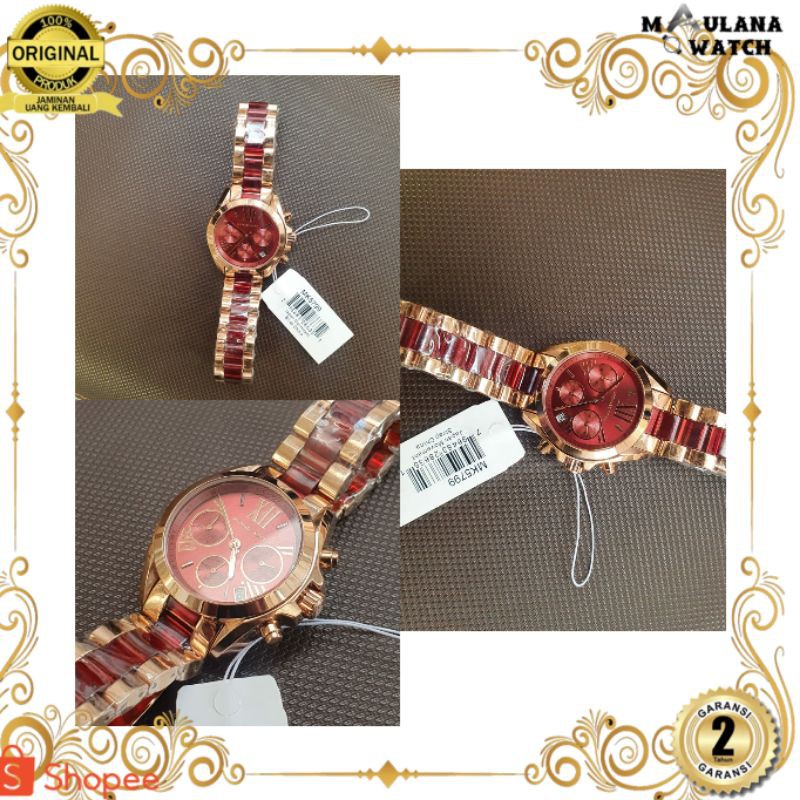 JAM TANGAN PRIA WANITA | RANTAI | KULIT | KARET | MURAH | WANITA MICHAEL KORS MK5799 | STRAP STAINLE