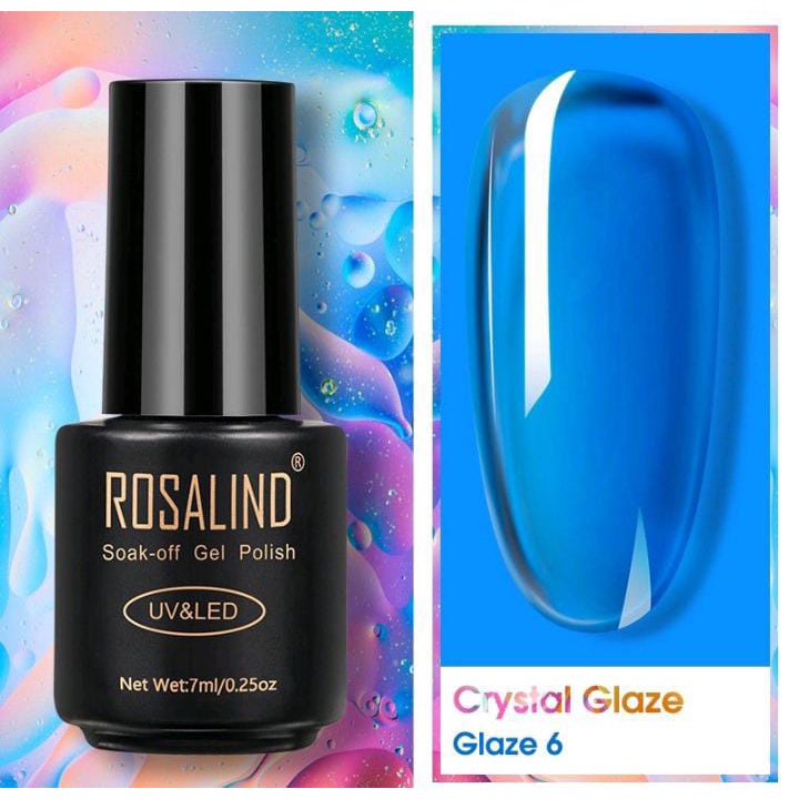 ROSALIND CRYSTAL GLAZE JELLY 7ML / KUTEK GEL NEON JELLY SOAK OFF