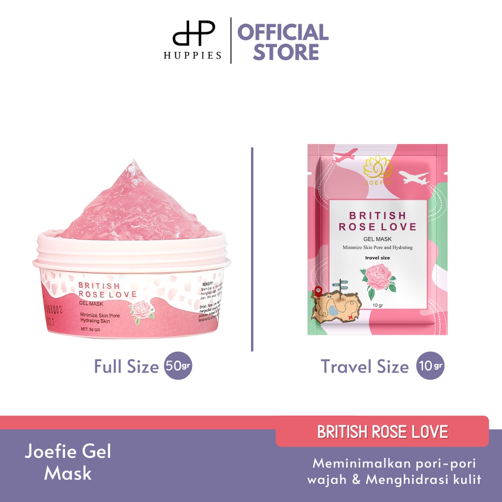 Masker Gel Mask Praktis Joefie British Rose Love Gel Mask
