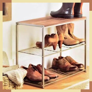 Krisbow Rak Sepatu 3 Tingkat 3 Tier Shoe Rack 72x30x55cm Black Shopee Indonesia