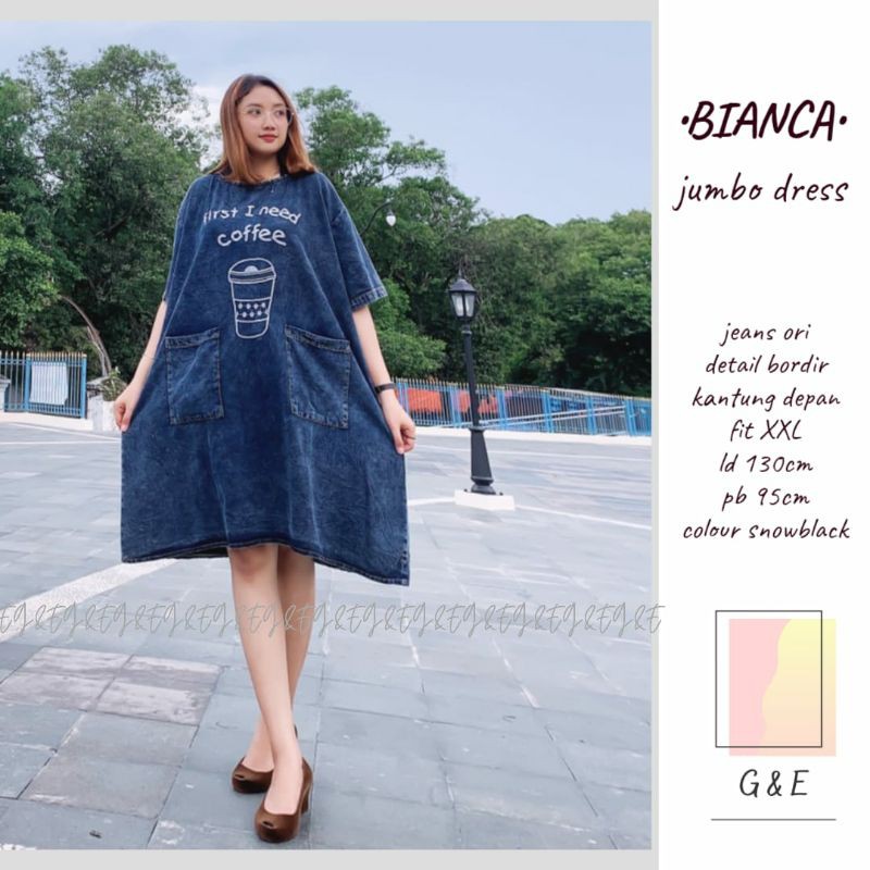 DRES JEANS BIANCA JUMBO [ LD 130 • PJ 95 ]