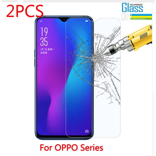 2PCS For OPPO R17 R17Pro A7 A7X F9 F9Pro F11 A73 A83 A53 Realme 2 ProTempered Glass Film