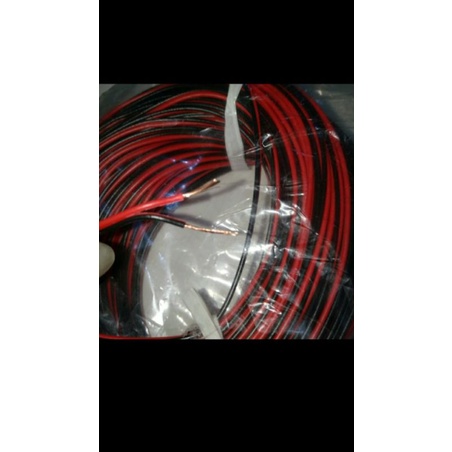 kabel awg24 2x18serabut diameter 1,2mm 1rol panjang 50meter
