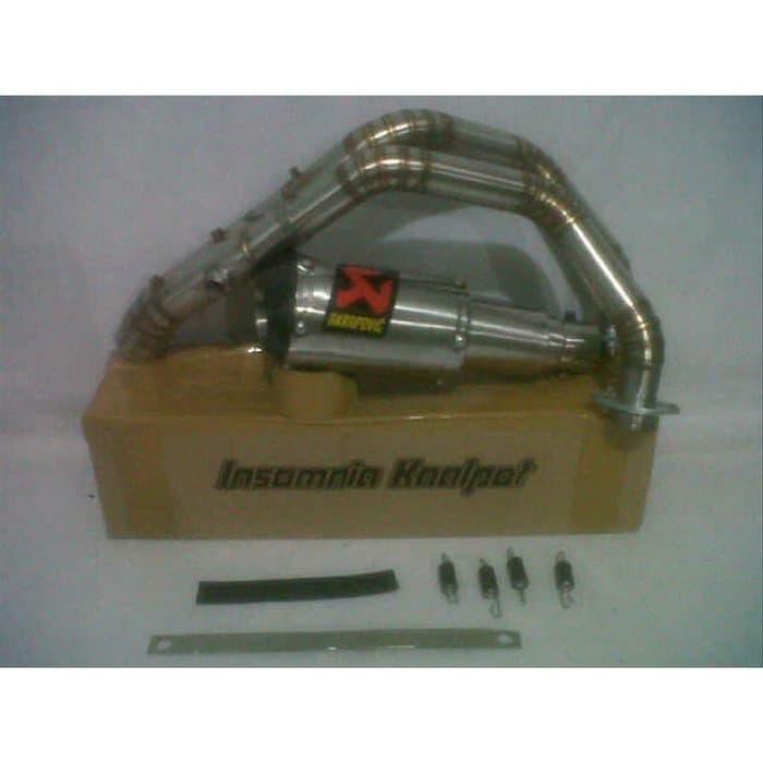 knalpot ninja 650 er6n er6f versys akrapovic lorenzzo fullset par