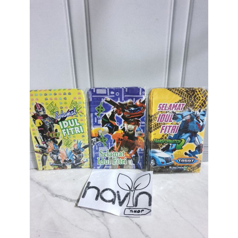 AMPLOP LEBARAN ukuran. M (7cm X 10cm)/ANGPAO IDUL FITRI uk. M-Tobot