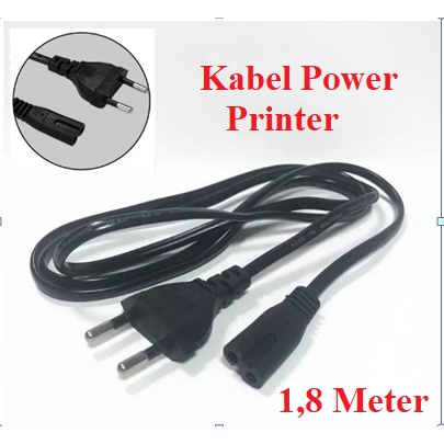 Kabel Power AC Cord printer HP Epson angka 8 1.5m PS Adaptor