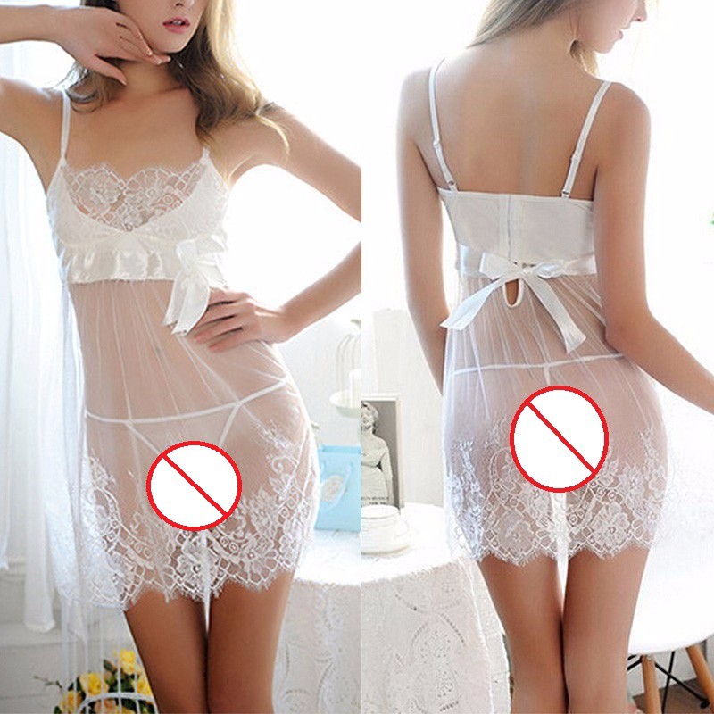 Lingerie baju tidur dress Skitsee tembus Open impor