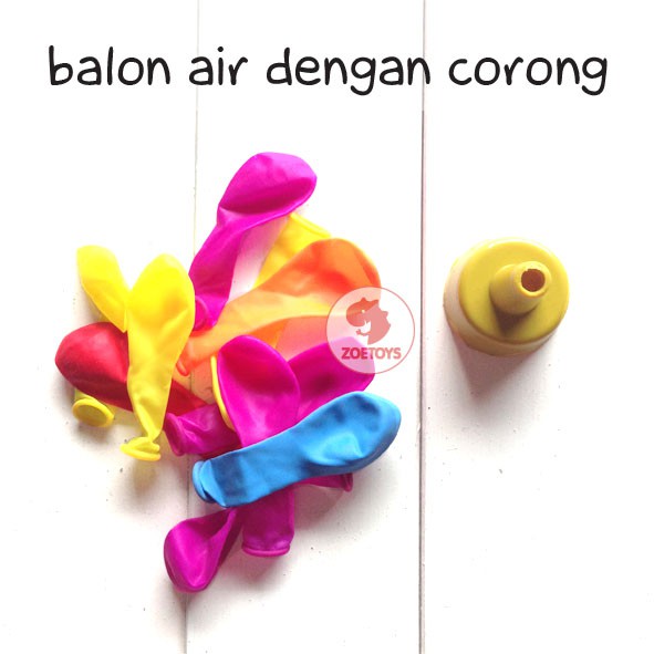 Zoetoys Balon Air dengan Corong | Bahan Tebal Water Balloon | Mainan Edukasi Anak Balon Jari Unyil Kecil