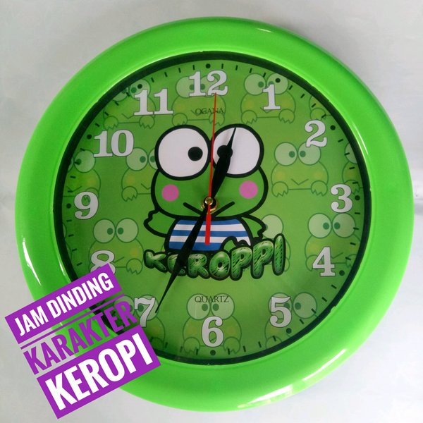 Mumer Jam Dinding Gambar Karakter kartun KEROPPI  Murah / Jam Keren / Hiasan Rumah / Hiasan Kamar / 