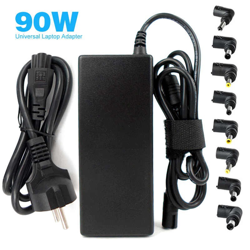 SY-90W - Automatic Universal Laptop Adapter 90W Max with 8 Tip - Charger Laptop Universal 90W Max