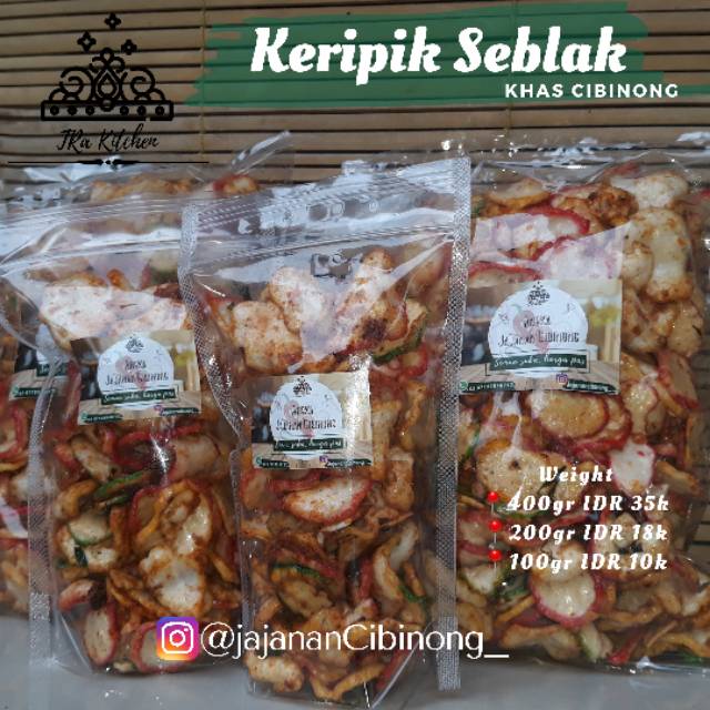 

Keripik Seblak Khas Cibinong 400gram