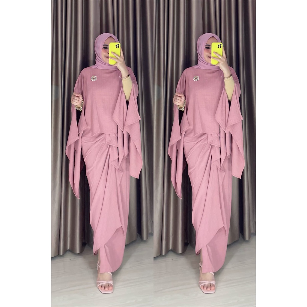 One Set SERELA / Baju Setelan Wanita Kekinian / Baju Satu Setelan  Wanita One Set / One Set Polos Wa