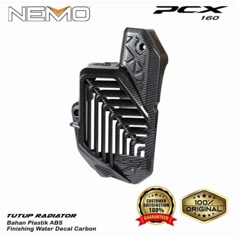 cover tutup radiator carbon honda pcx 160 new NEMO original