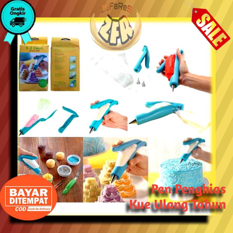 

PEN PENGHIAS KUE ULANG TAHUN TART / E-Z DECO ICING PEN
