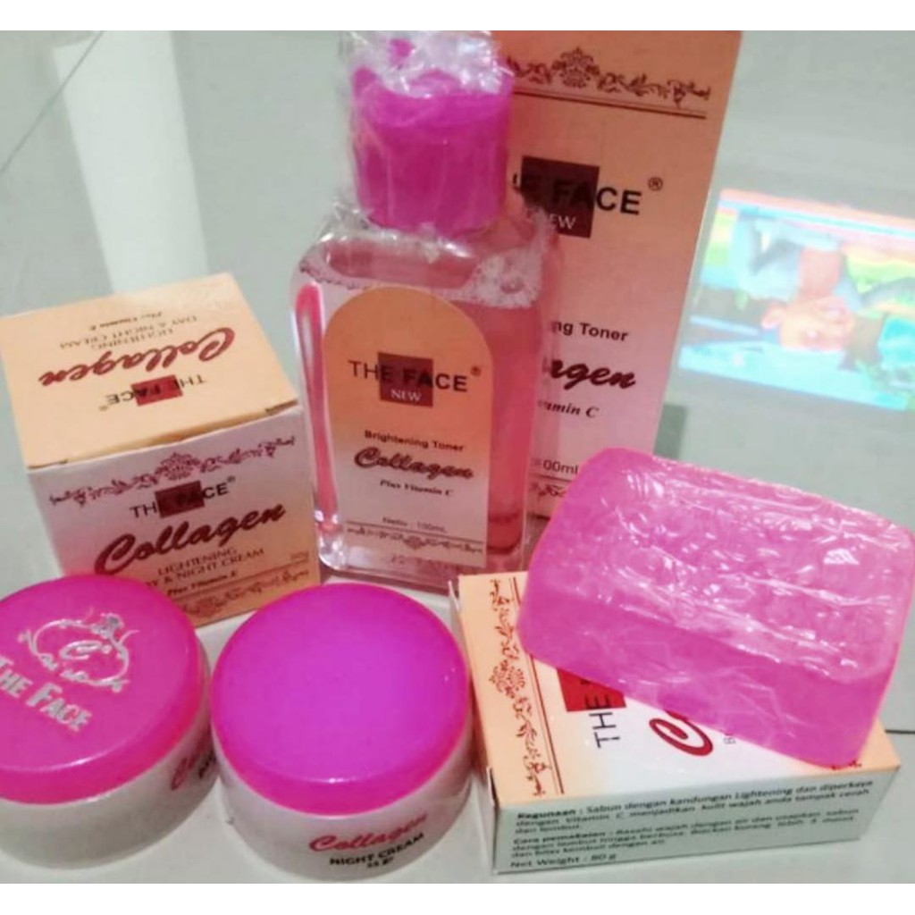 Paket Cream Collagen The Face Original / Krim Kolagen BPOM