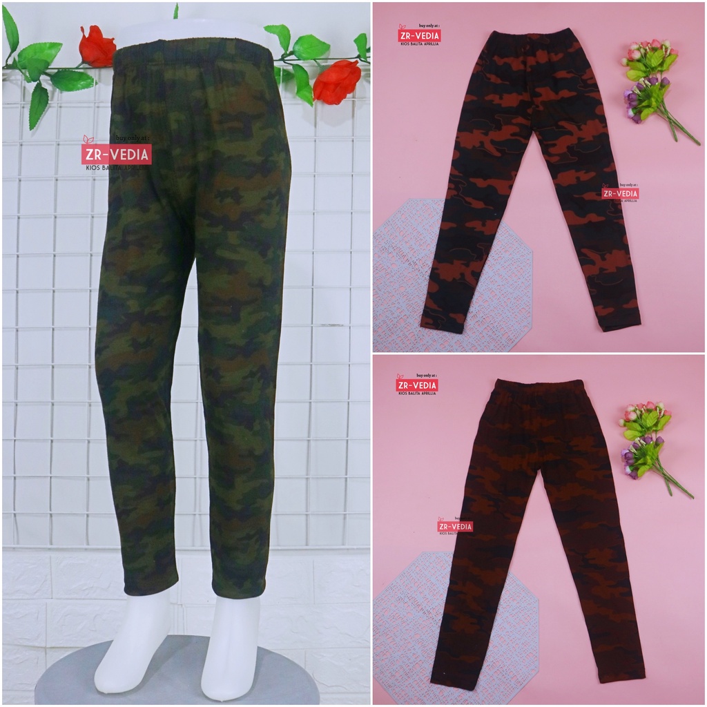 ARMY Pants uk 10-12 Tahun / Legging Panjang Bawahan Celana Leging Adem ABRI Anak Laki Perempuan