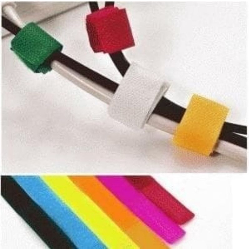 velcro kabel strap pengikat clip