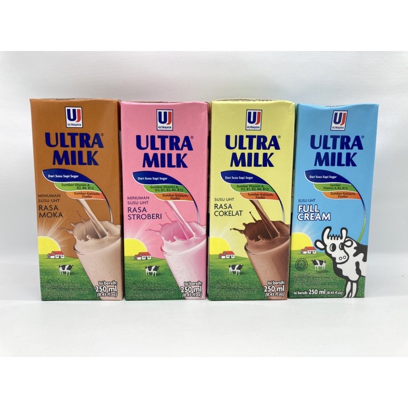 

Ultra Milk SUSU UHT 250ml All Varian