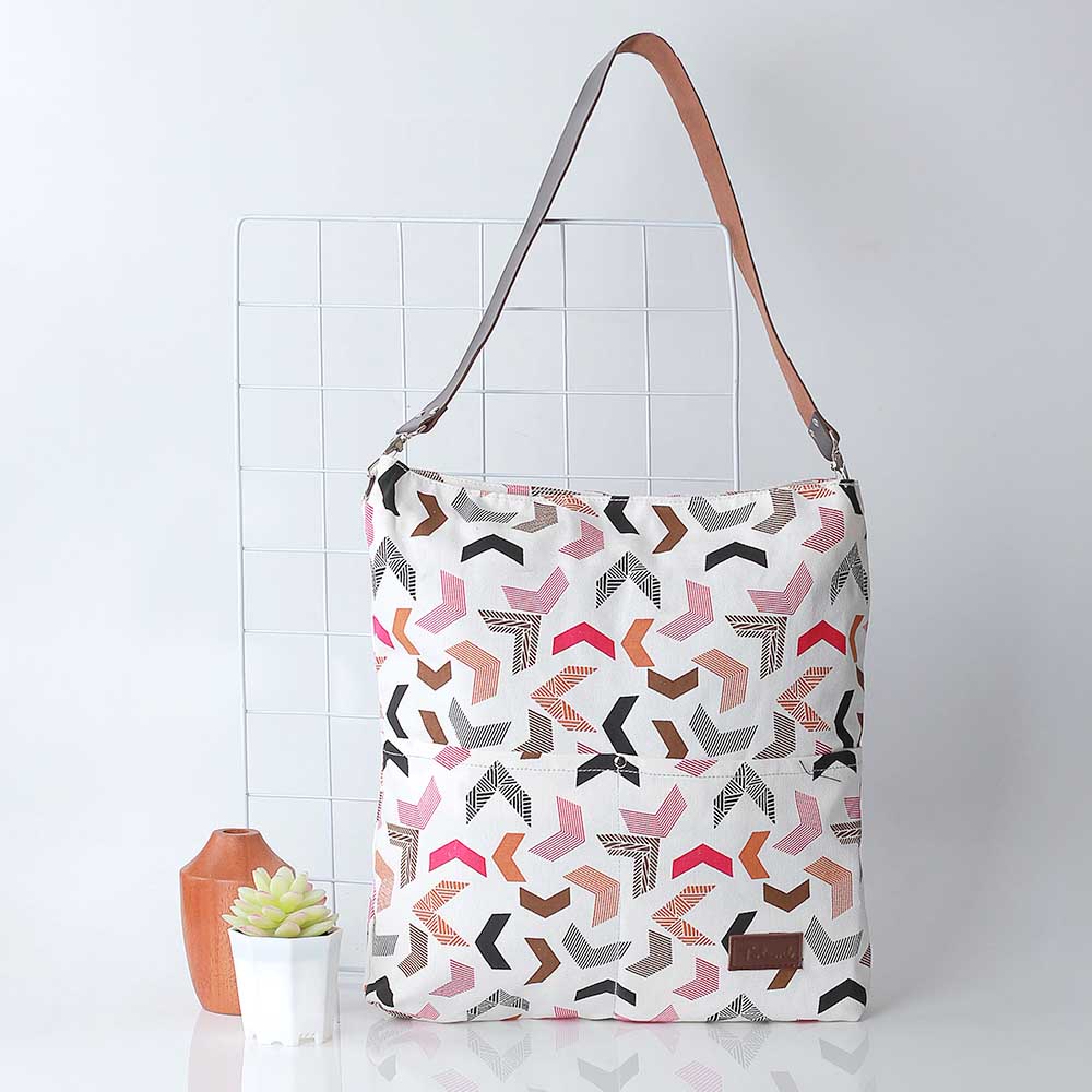 Tas Totebag Cewe Wanita Selempang Brand Totemi Motif Lokal Premium TTM 109