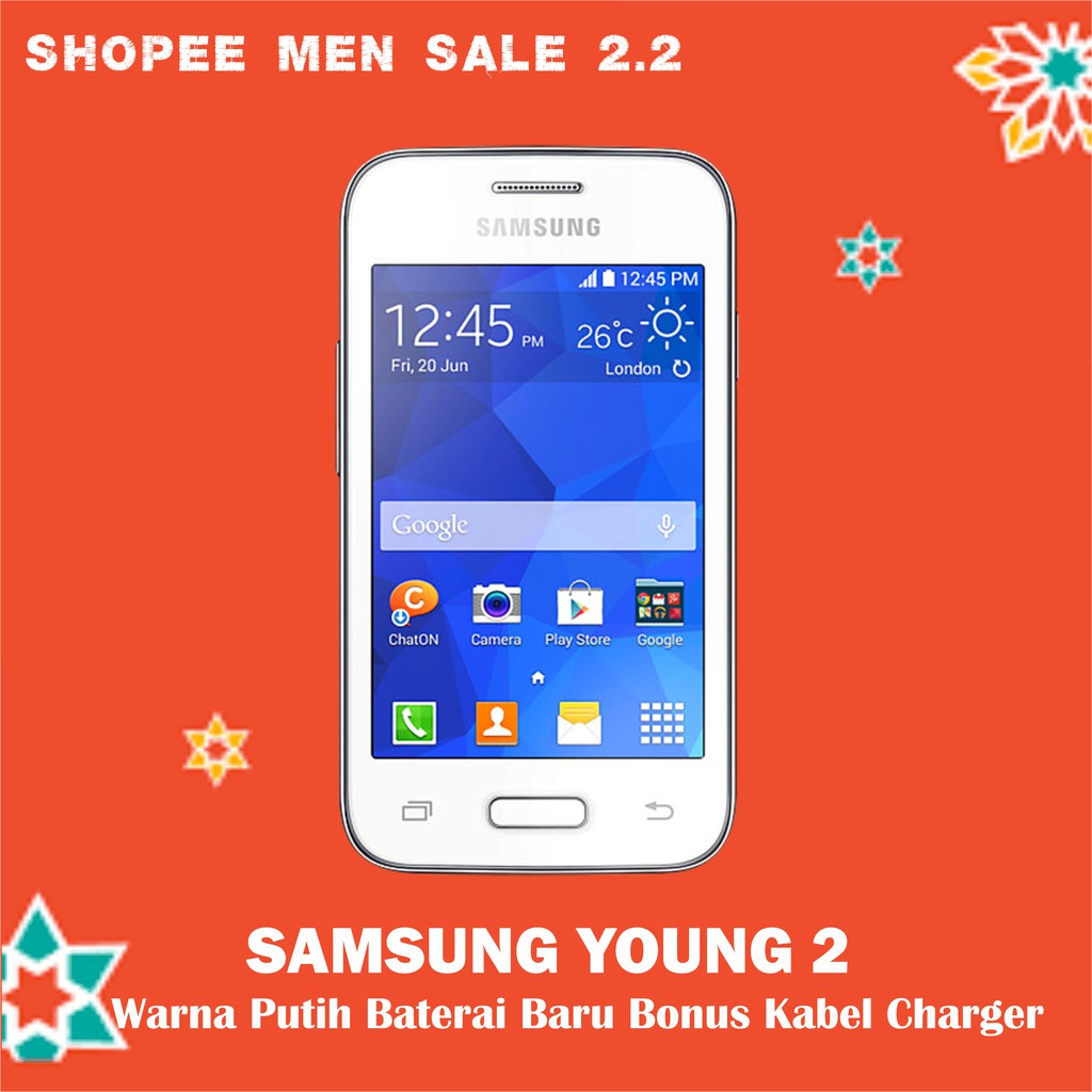Samsung Young 2 SM-G130H/Android Samsung/Bisa WA,BBM,FB/Hp Murah/ iMEI Aman/ Baterai Baru Mulus