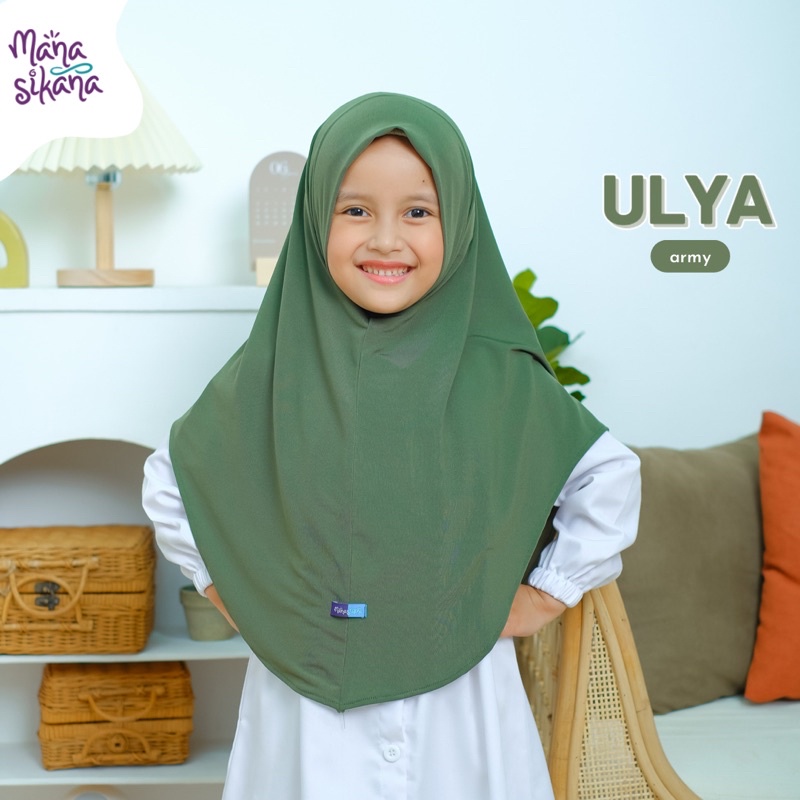 MANASIKANA Ulya Jilbab Anak Instan Jersey Couple Bergo