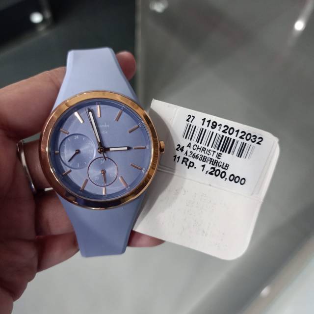 JAM TANGAN WANITA ALEXANDRE CHRISTIE 2663 AC2663 LIGHT BLUE