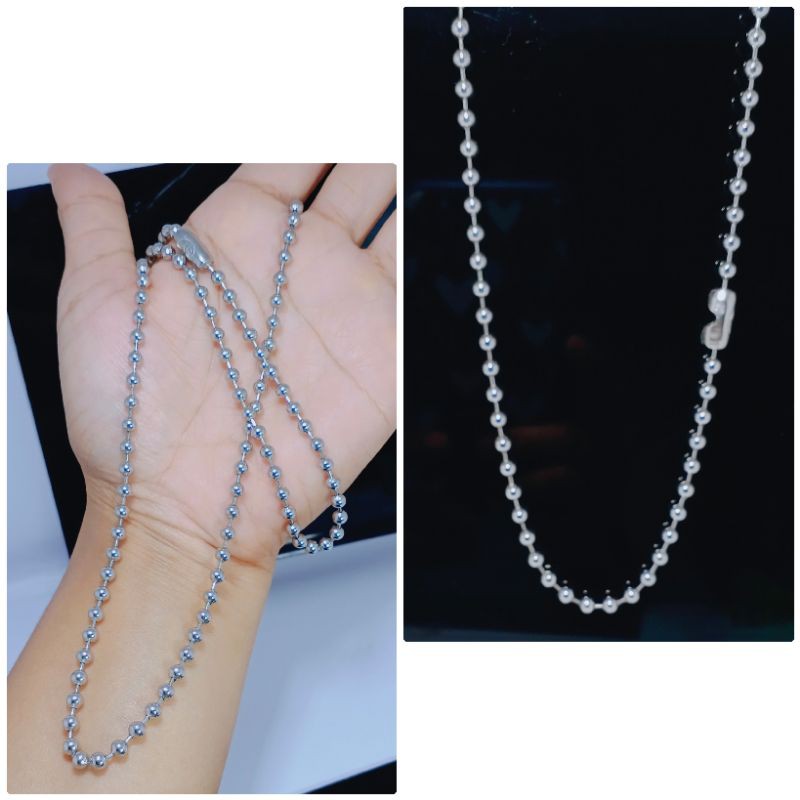 kalung cowok silver