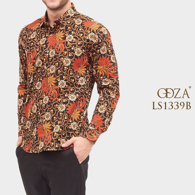  Batik  Pria  Lengan  Panjang  Modern Kumpulan Model Kemeja