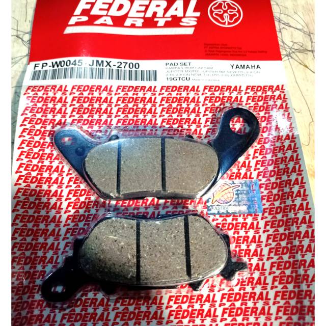 Kampas rem depan Yamaha Mio j.soul GT.xeon.jup.mx.vixion merk federal