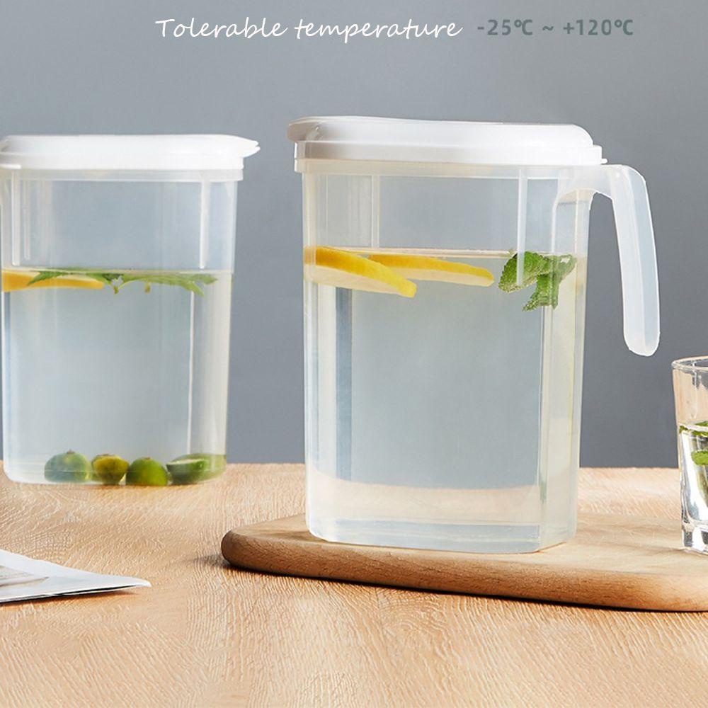 Solighter Cold Kettle Household Juice Zapper White Drinkware Pot Kapasitas Besar Plastik Juice Jug