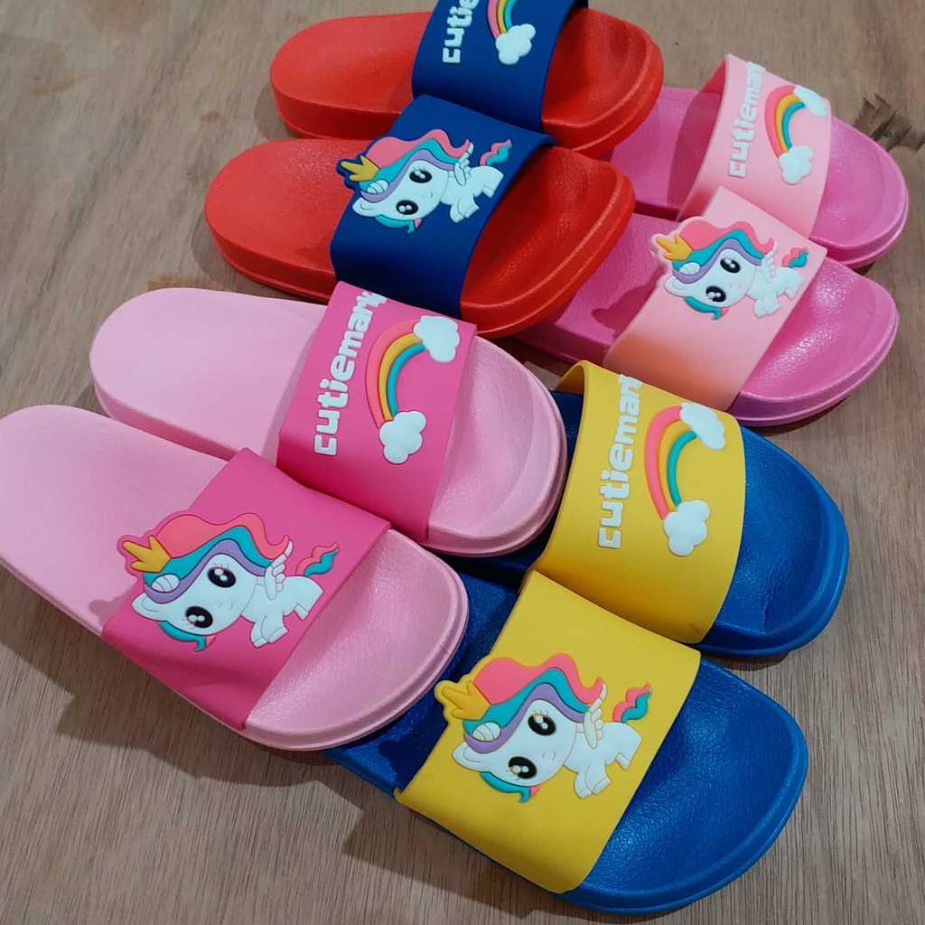 yi SANDAL  UNICORN CUTIE Sandal  selop  karet  lucu anak  