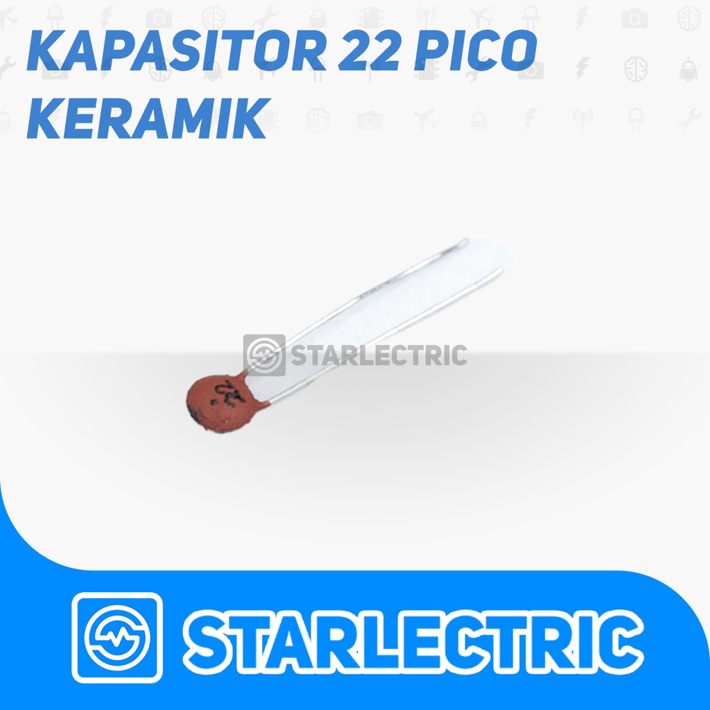 Capacitor Ceramic Kapasitor Keramik 22 22pF 50V 22pF 50V