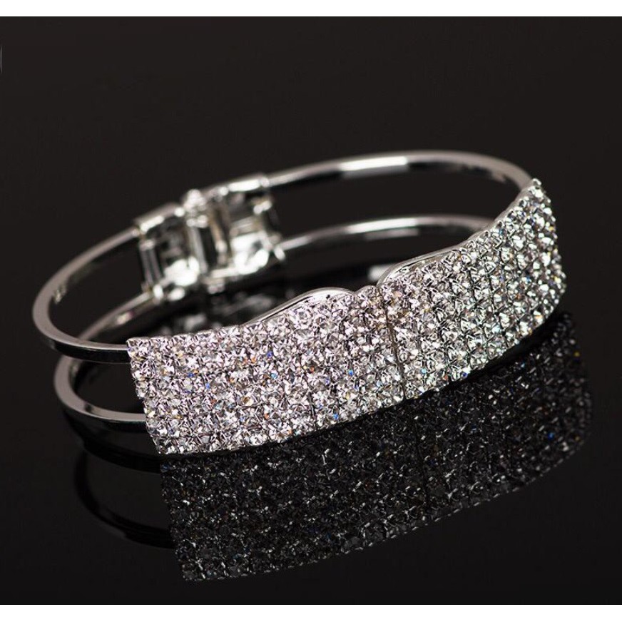 2020 TREND! Gelang iMPOR Korea Fashion Wanita WISH Diamond Womens Bangle Cewek Elegant Alloy