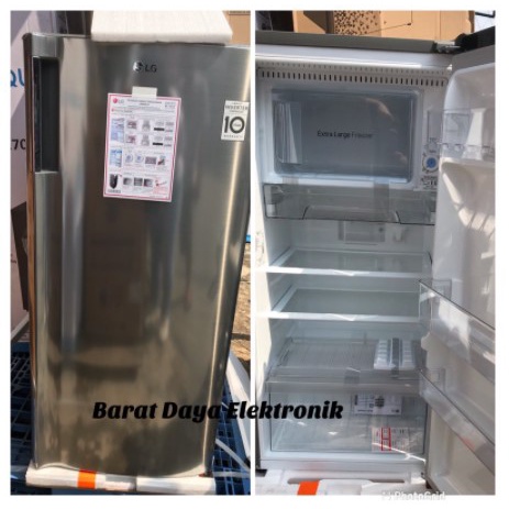 LG KULKAS SMART INVERTER GN-INV 201 SL 170LTR KULKAS 1 PINTU TANPA BUNGA ES