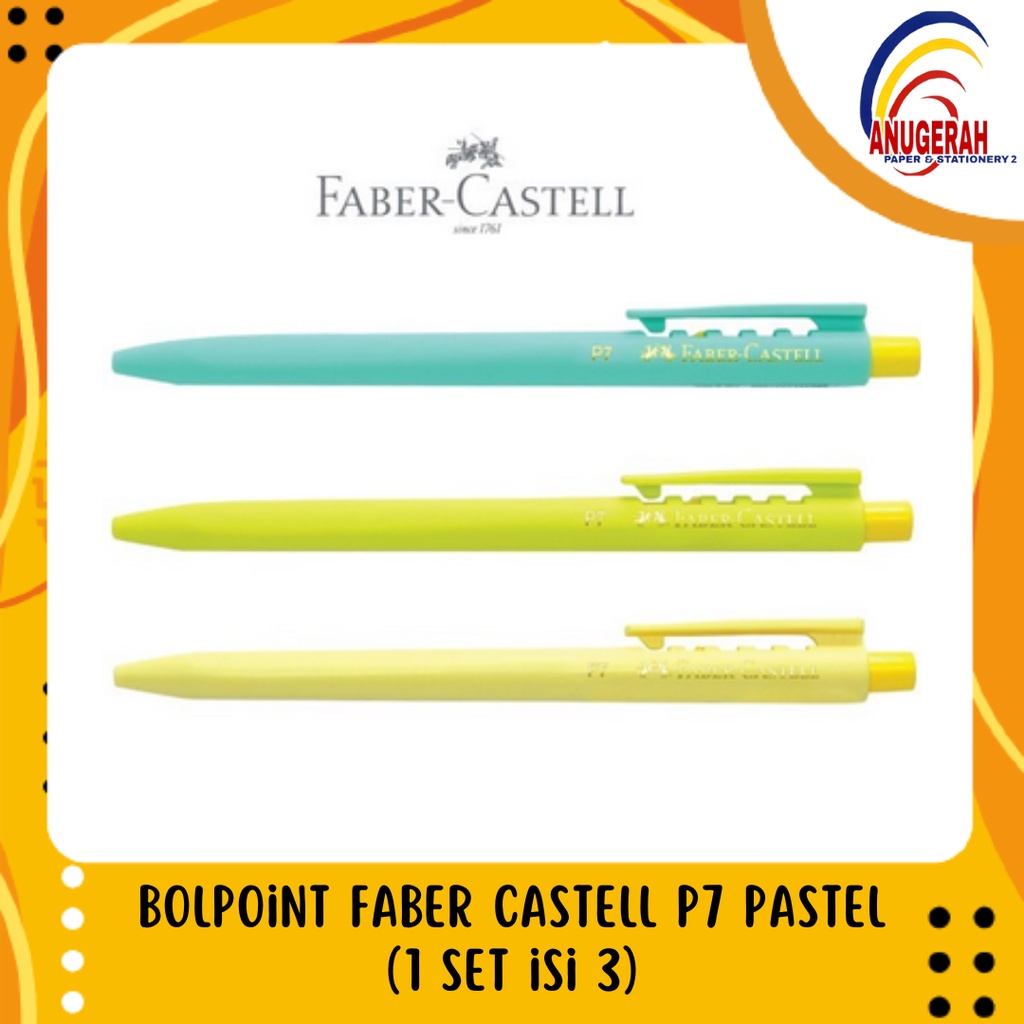

FABER CASTELL BOLPOINT P7 PASTEL SET 3 (SET)