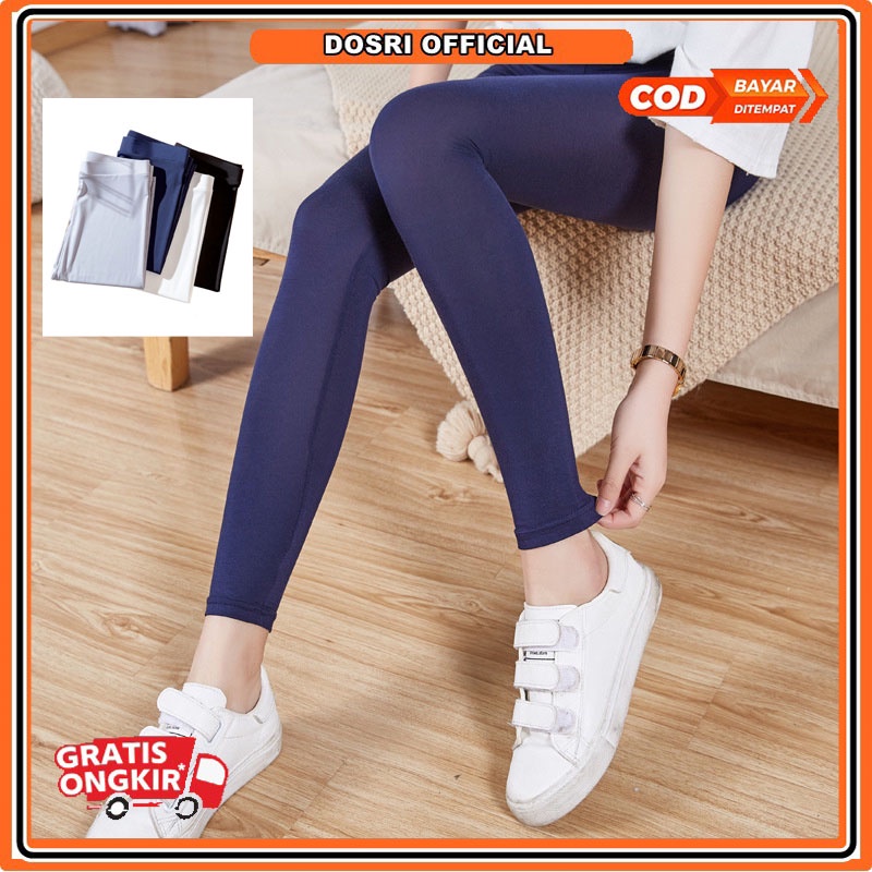 [BISA COD] Legging Panjang Spandex Premium Standard 35 - 55 Kg