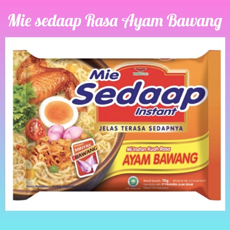 

Mie sedaap Rasa ayam bawang