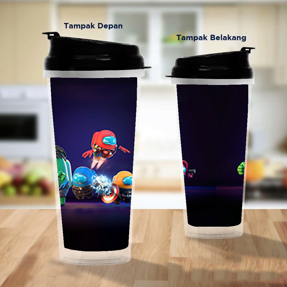 Pusat Mode Tumbler/Tempat Minum Design Among Us Marvel