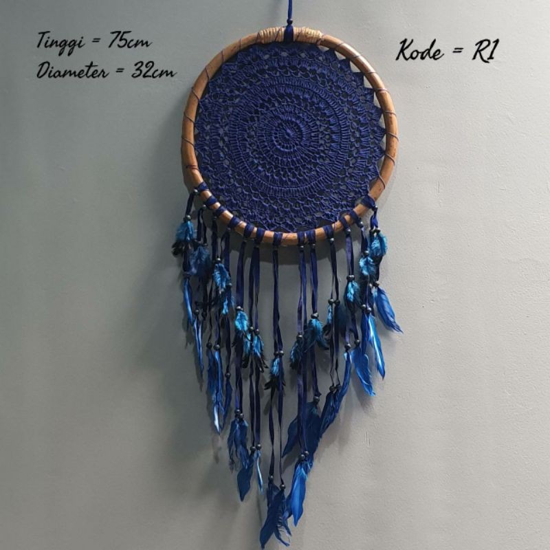 wall decor hiasan dinding bulat dream catcher macrame