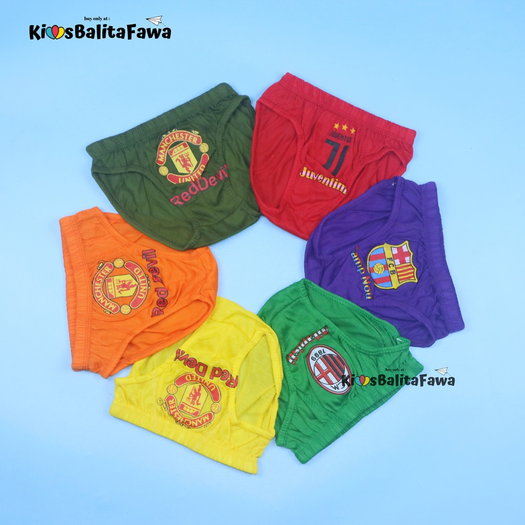 (ISI 3 PC) Celana Dalam 3-4 Tahun / Pakaian Dalam CD Balita Cowok Underwear Anak Laki Bahan Katun