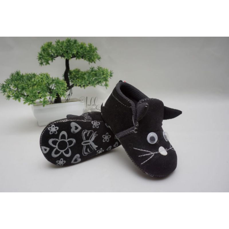 SEPATU BAYI kucing perempuan gendong girls sepatu bayi prewalker 1-12bln