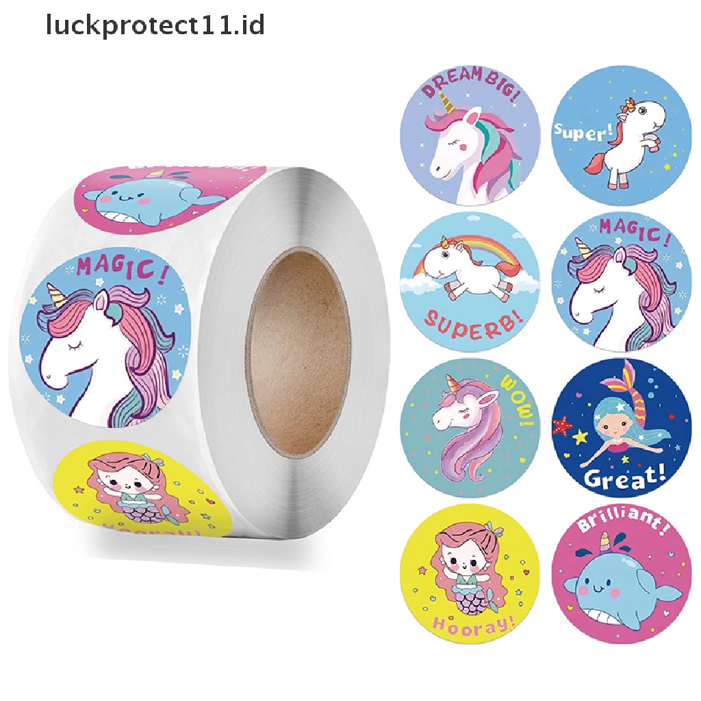 //HG&amp;ID// 500pcs/roll Cute Animals Seal Labels Sticker for Kids Box Decor 1 inch Stickers .