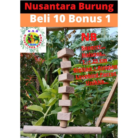 Ayunan BURUNG LOVEBIRD / KRIKITAN BURUNG LOVEBIRD MAINAN AYUNAN BURUNG