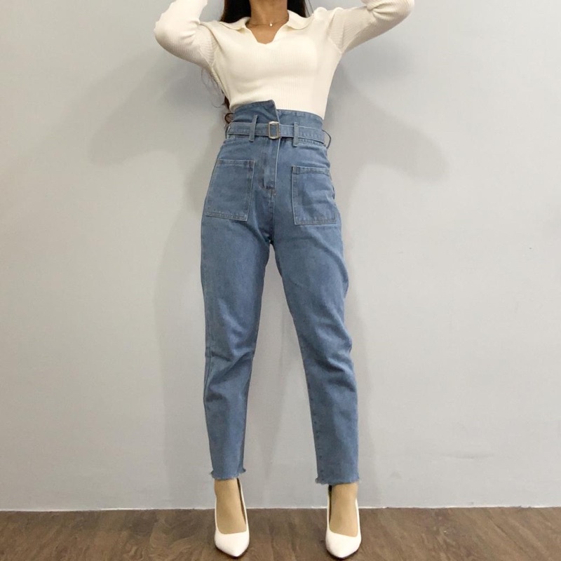 [LUXE.DLABEL] - E31 Jeans | Celana panjang Highwaist wanita Jeans import premium Jeans wanita polos ripped jeans High waist jeans wanita bkk Skinny Jeans High waist Baggy jeans Wideleg Jeans Kulot jeans Boyfriend jeans Wanita Kargo Jeans