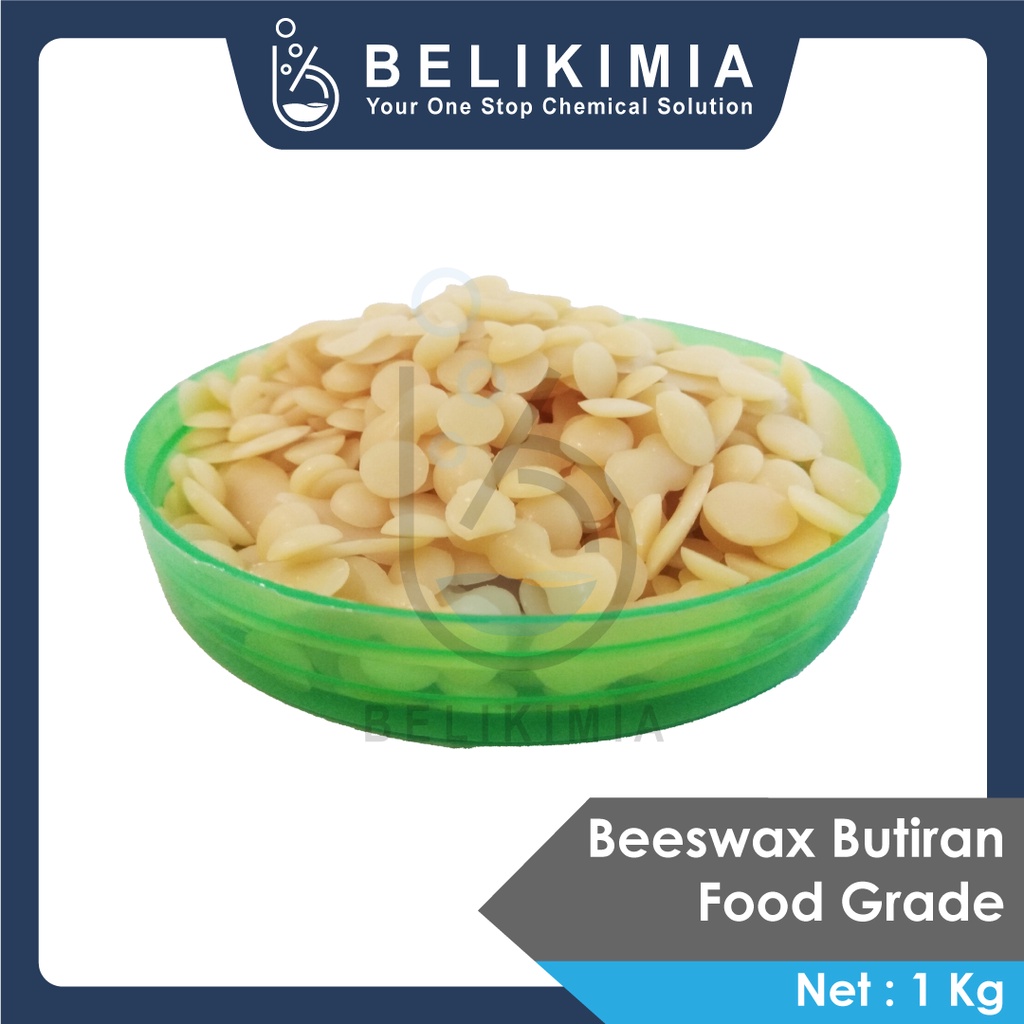 Beeswax Organik Butiran - Lilin Lebah Cosmetic Grade - 1 Kg