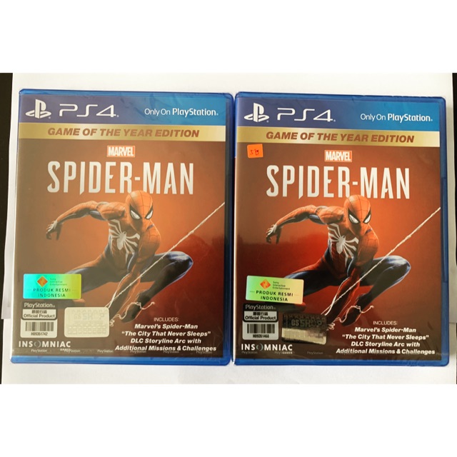 BD PS4 PS 4 SPIDERMAN GOTY (Game Of The Year) Edition Barang Resmi GS Shop NEW/BARU/SEGEL MURAH