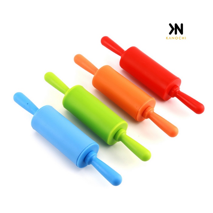 Rolling Pin Silicone Mini 23cm Penggilas Adonan Silikon Anti Lengket